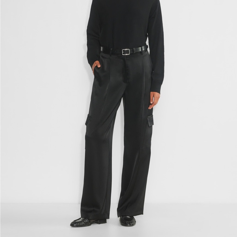 Babaton Outgoing Satin Cargo Pants